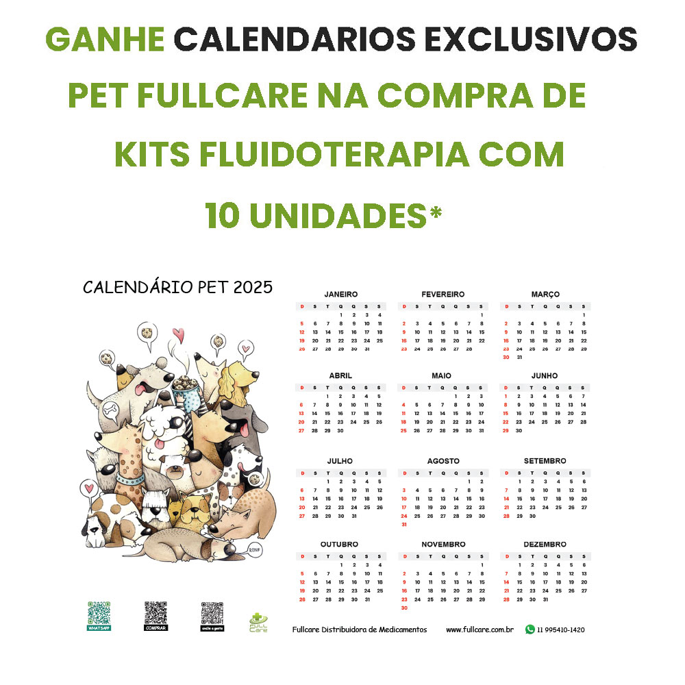 20 Kit Fluidoterapia 250ml Equipo e Agulhas Fullcare